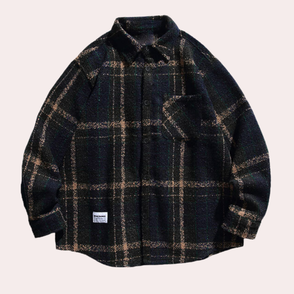 Elegante Herrenjacke von Dimitrios im Karomuster für optimalen Tragekomfort