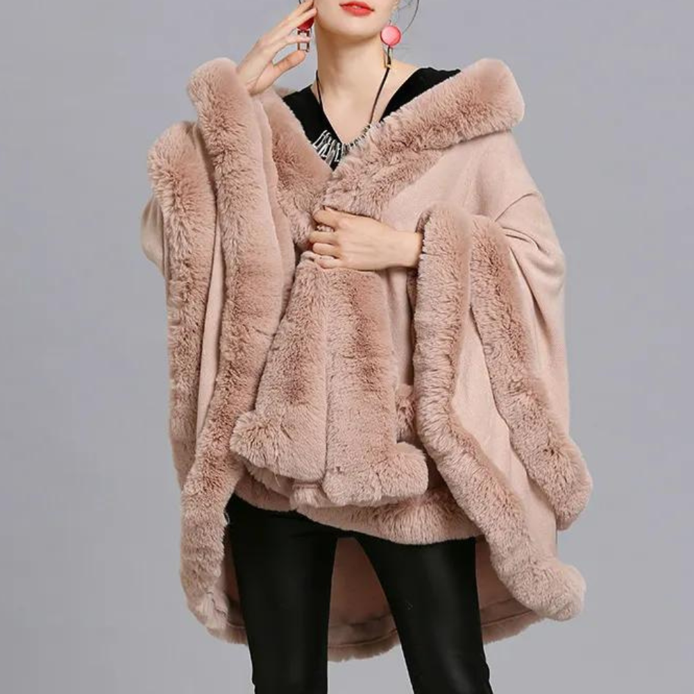 Krohn-e | Elegante Kap Mantel für Frauen für den Winter