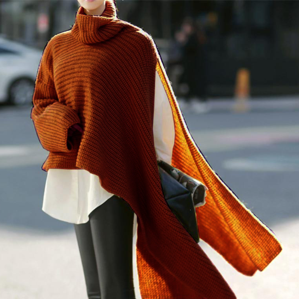 Damenpullover Zena: modisch und asymmetrisch