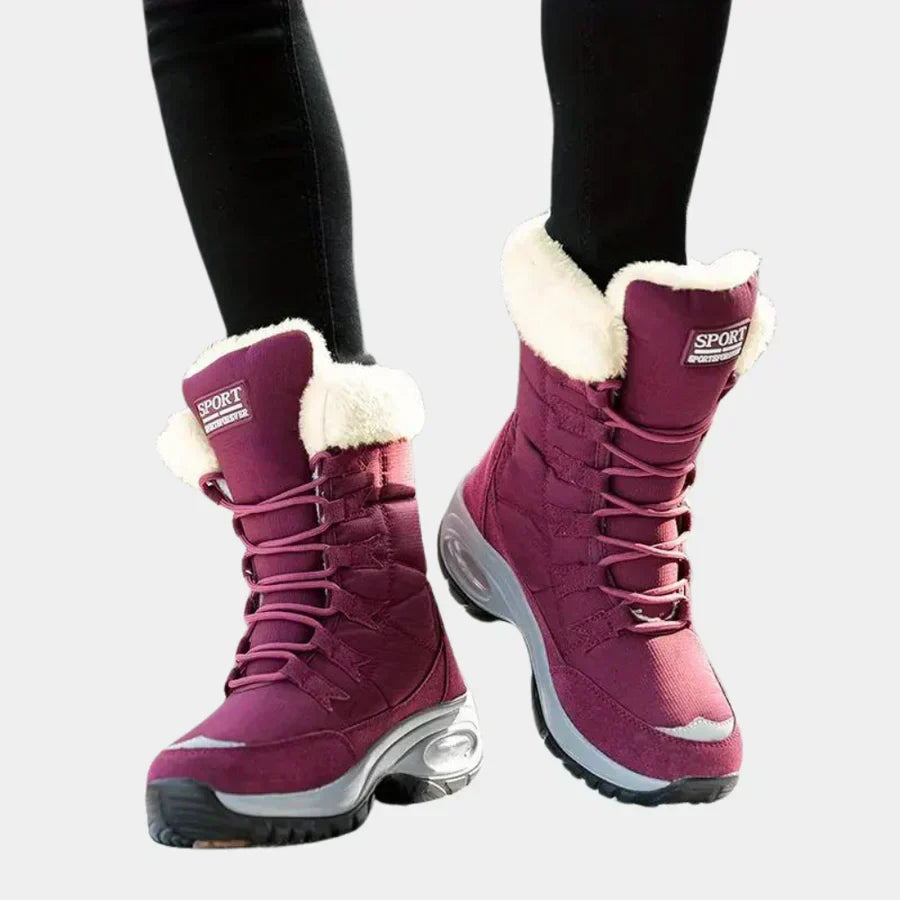 Krohn-e | Robuste Winterstiefel mit Schnürsenkeln für Frauen