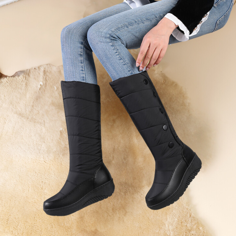 Damen-Schneestiefel Maja: Stilvolle, hohe Winterstiefel