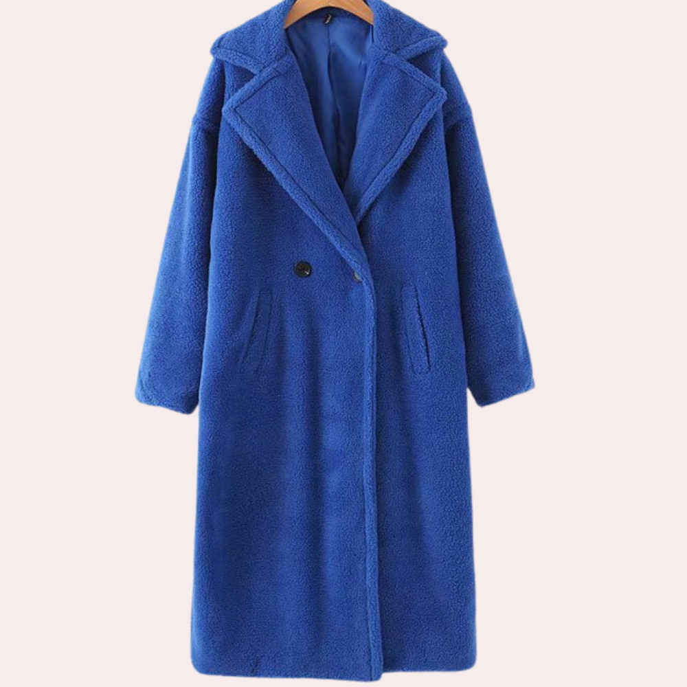 Krohn-e | Teddyjacke - stilvolle lange oversized Damenjacke