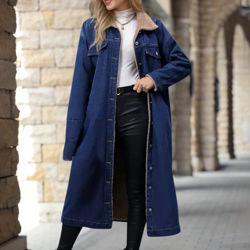 Krohn-e | Leichte Denimjacke für Frauen für den Winter