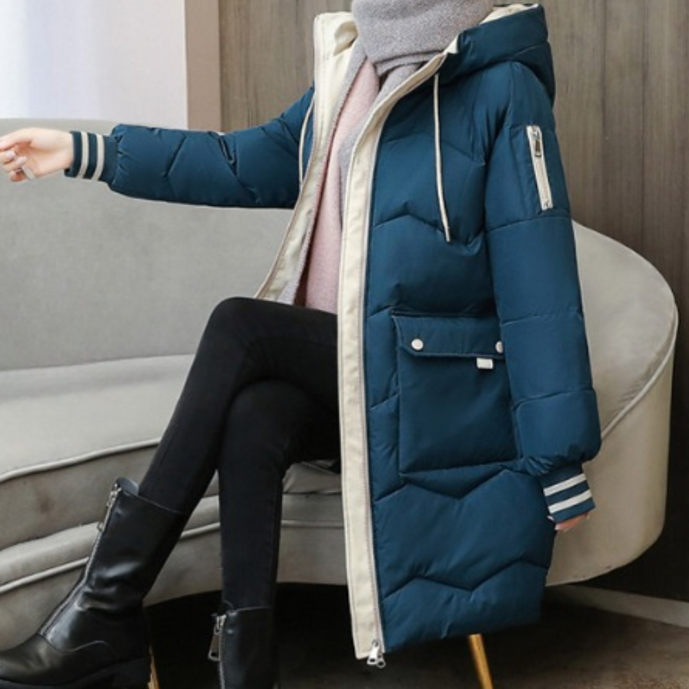 Krohn-e | Extra dicke und warme Winterhutjacke für Frauen