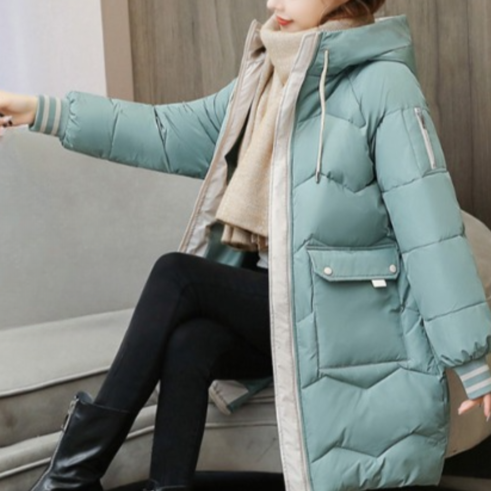 Krohn-e | Extra dicke und warme Winterhutjacke für Frauen