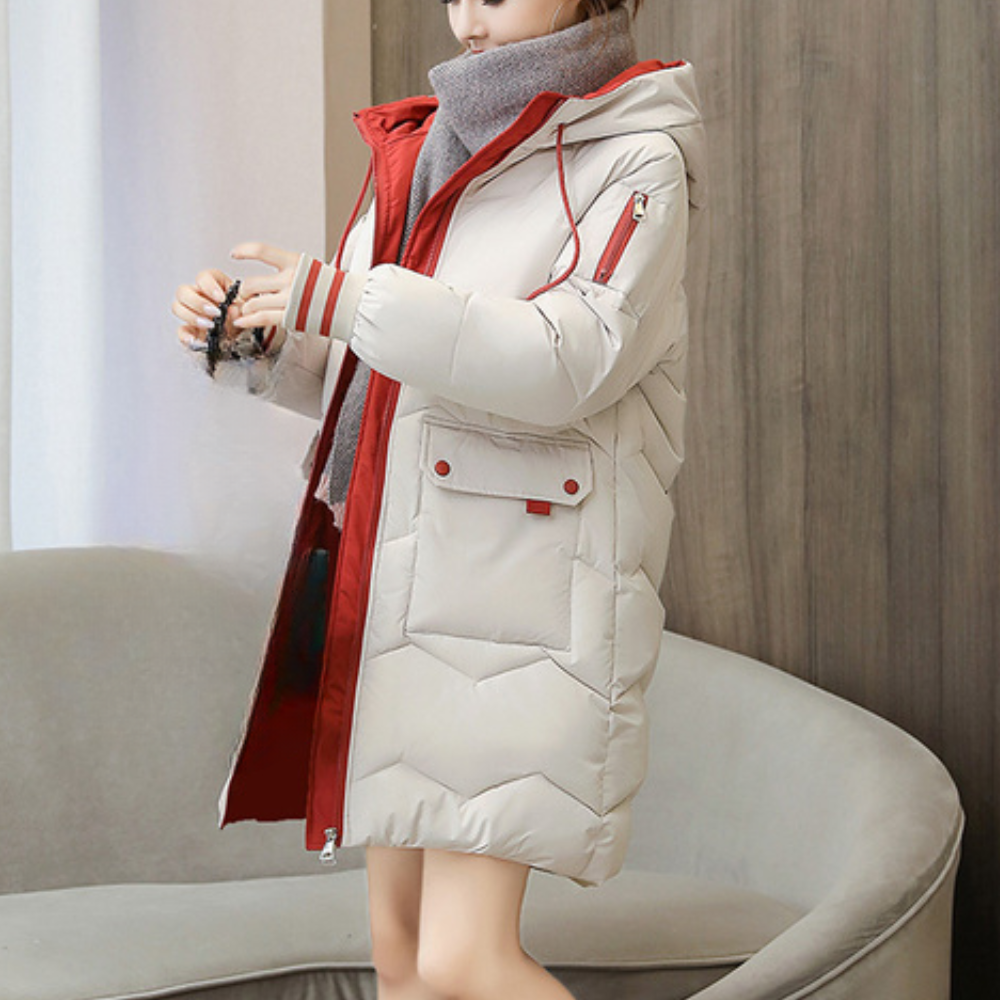 Krohn-e | Extra dicke und warme Winterhutjacke für Frauen