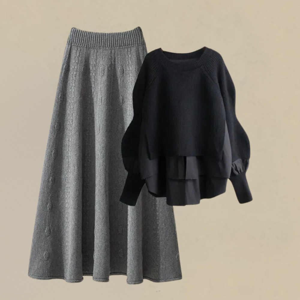 Stilvolles Strick-Ensemble von Ysolde für alle Anlässe