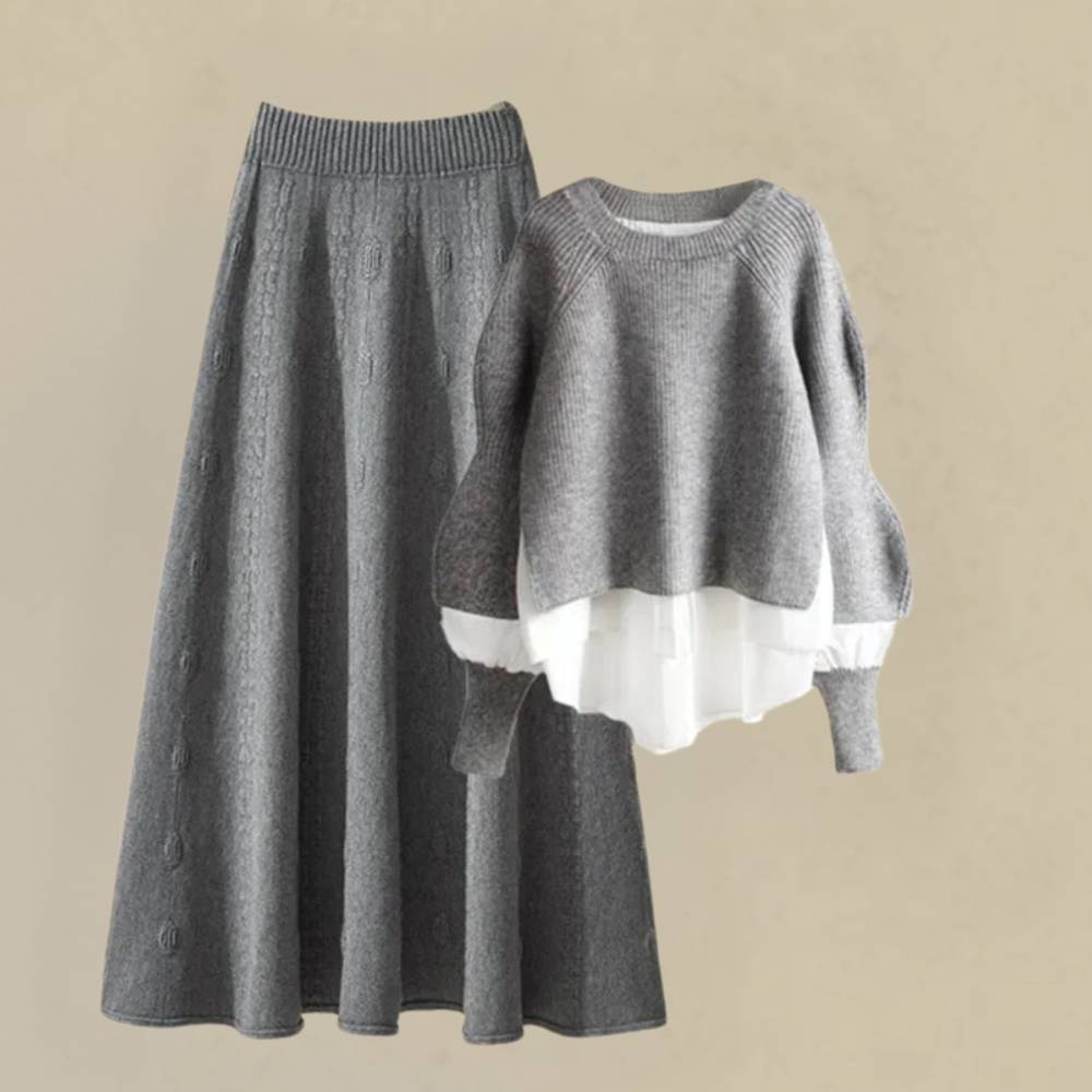 Stilvolles Strick-Ensemble von Ysolde für alle Anlässe