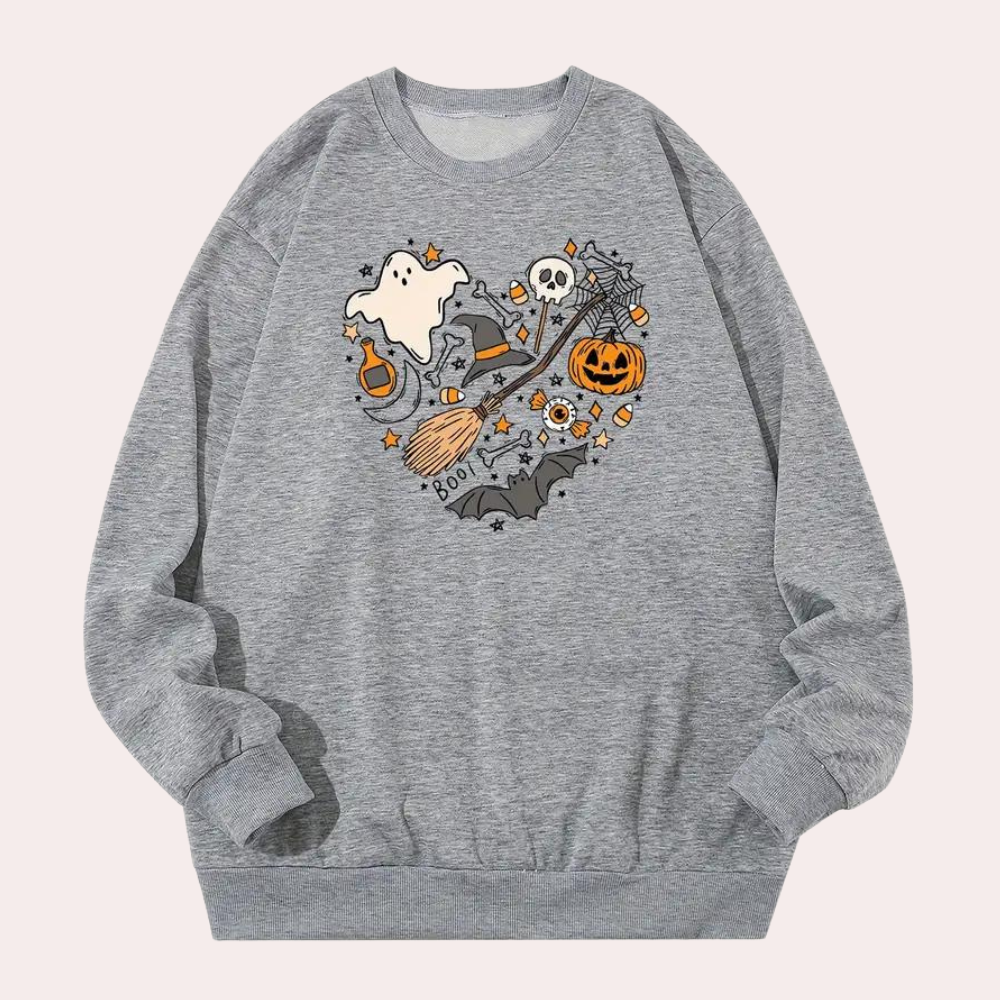 Gemütliches Halloween-Sweatshirt für Damen in entspannter Passform von Emese