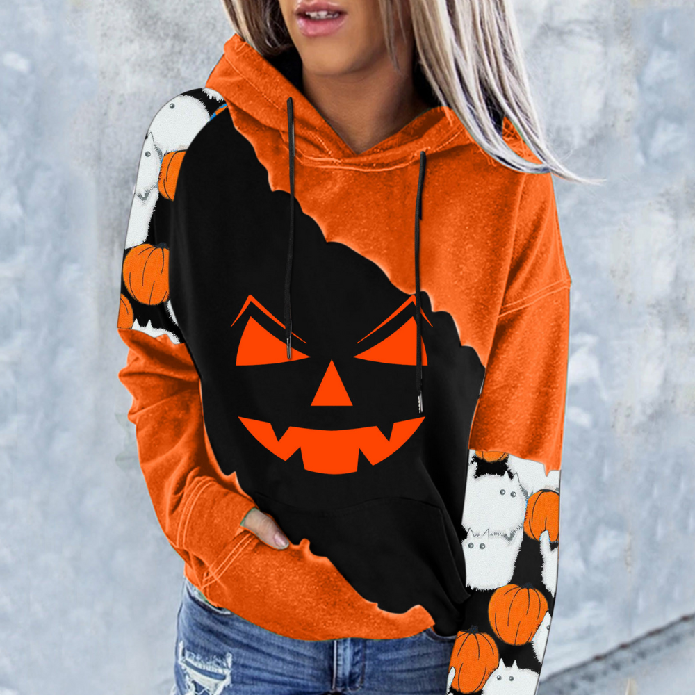 Elizabet Halloween Damen Sweatshirt: Modisch und Gruselig