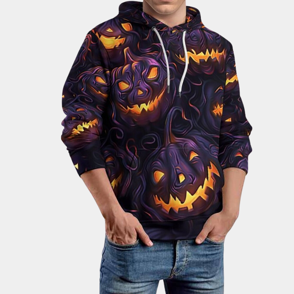 Moderner Halloween-Hoodie für Herren von Mojzesz