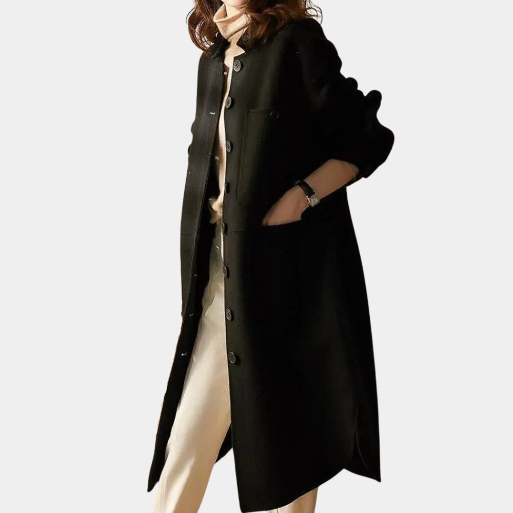 Krohn-e | Lange und warme Trenchcoat für Damen, perfekt für den Winter
