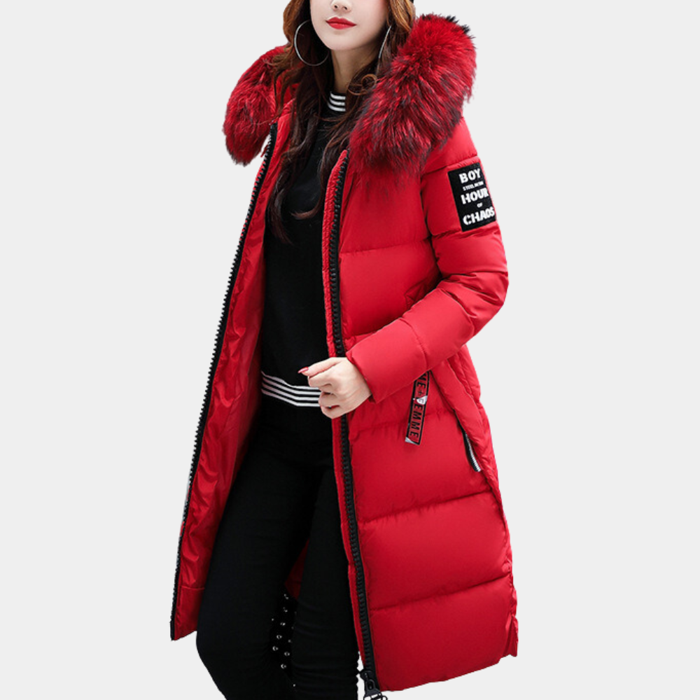 Krohn-e | stylische Damen gesteppte Jacke mit Kapuze