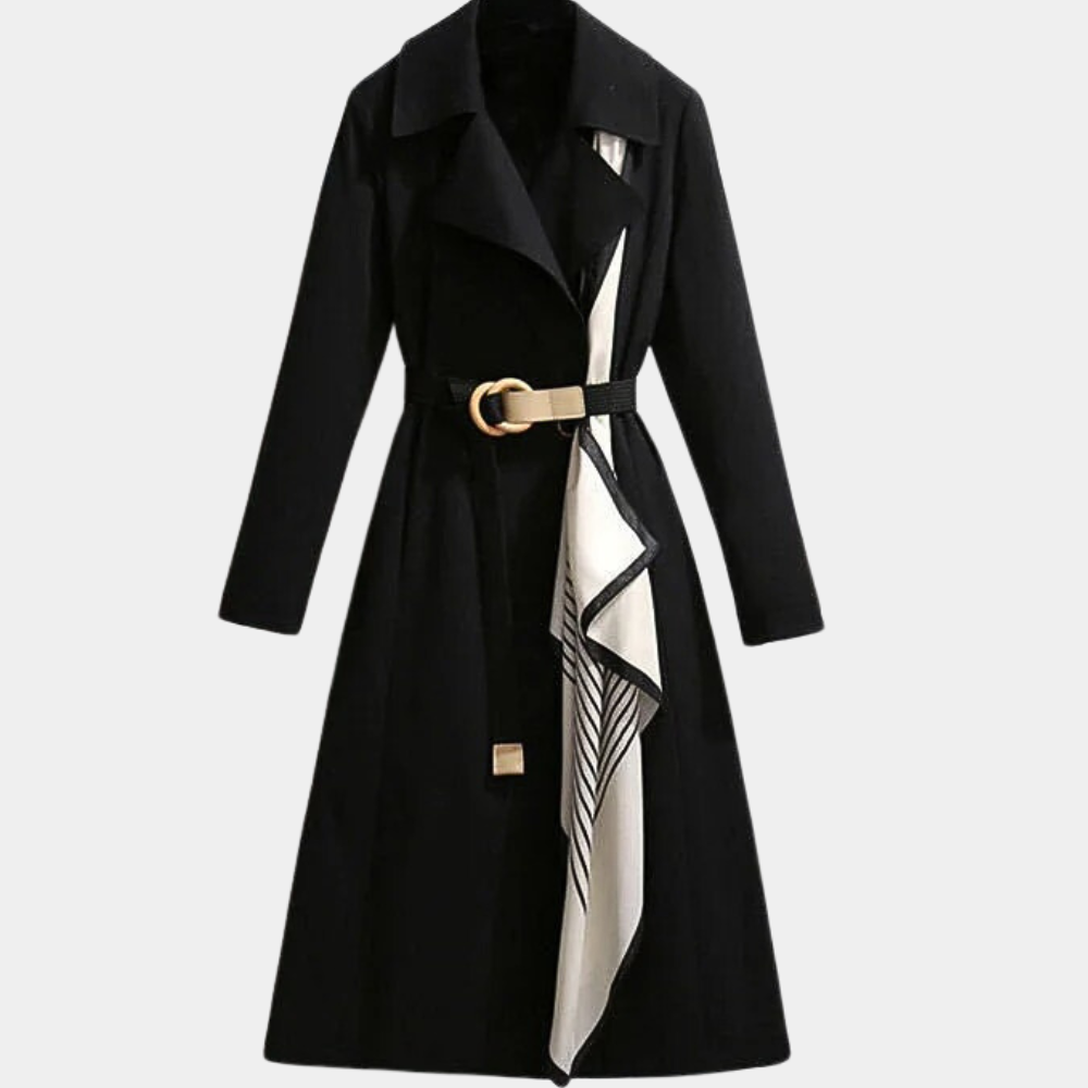 Krohn-e | Eleganter Herbst-Trenchcoat mit Gürtel für Frauen