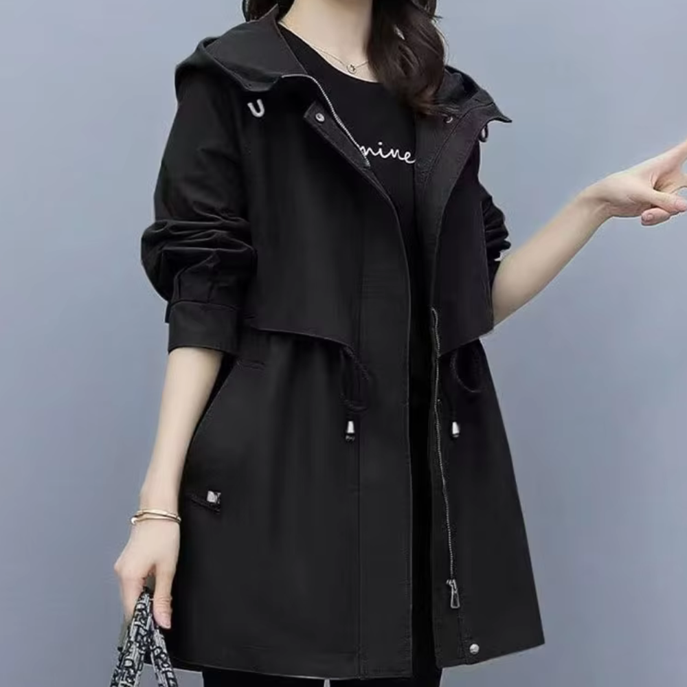 Luxus Kapuzenjacke LEONTINA für Damen im eleganten Stil