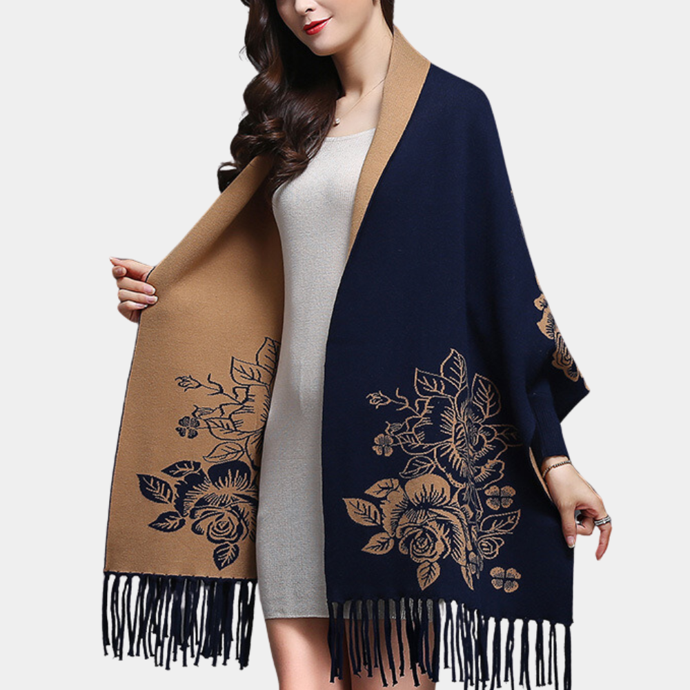 Strickjacke für Damen mit schimmerndem Effekt und modischer Quaste