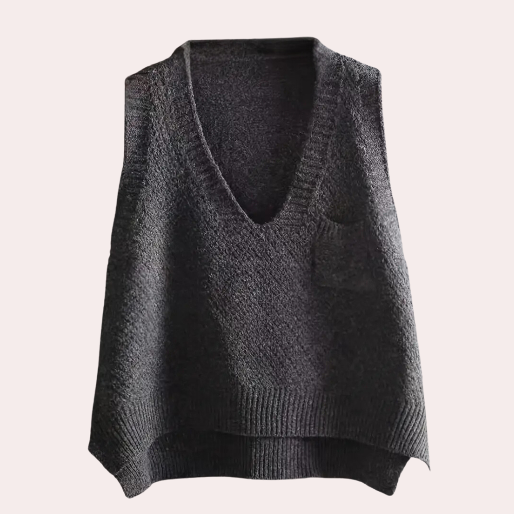Trendige Strickweste für Damen von ALANNAH
