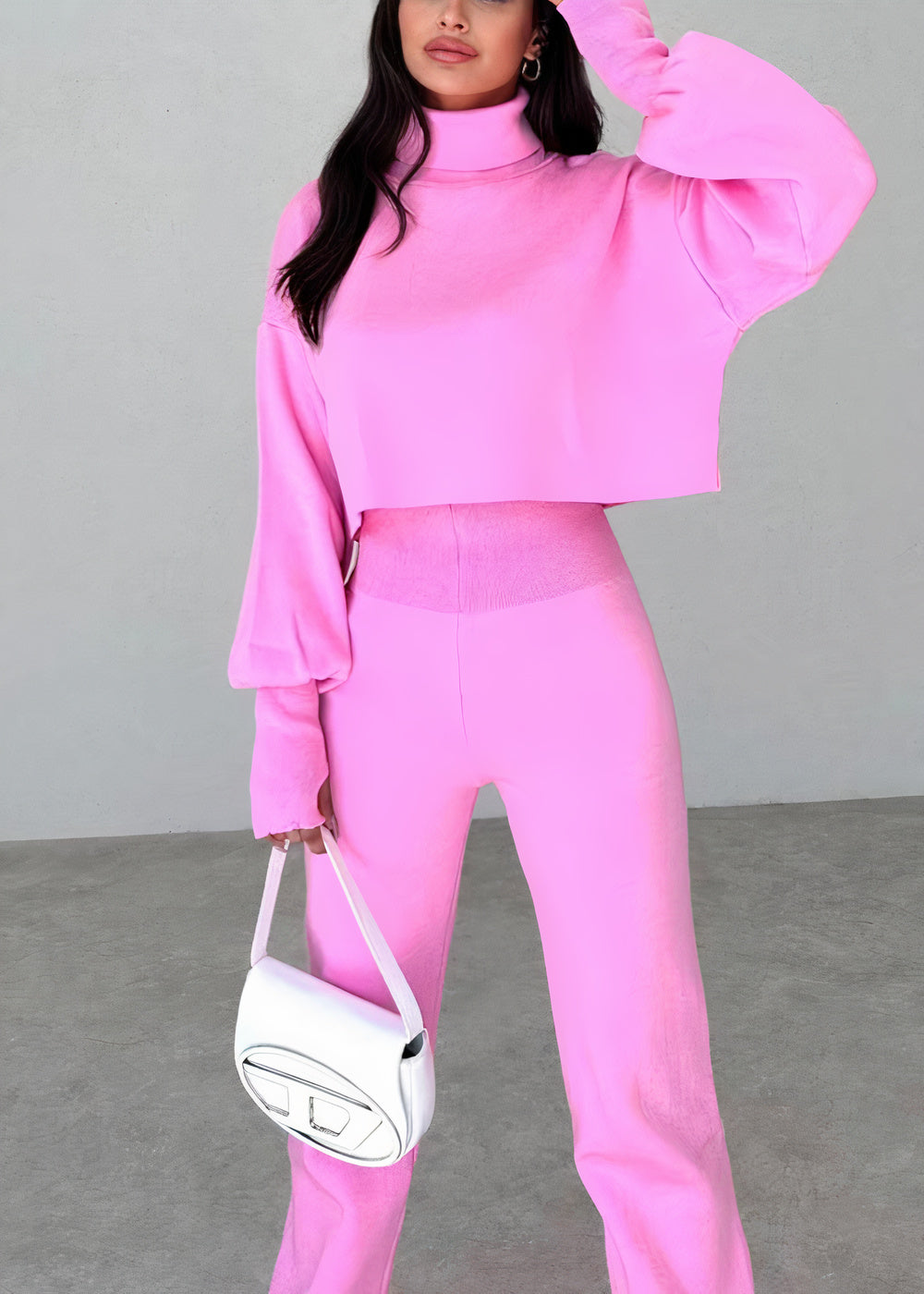 Komfortables Rollkragen-Anzugset - Cas