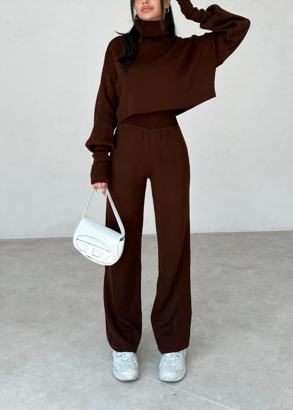 Komfortables Rollkragen-Anzugset - Cas