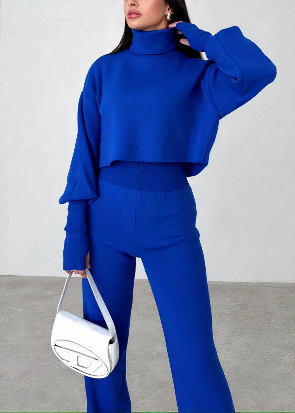 Komfortables Rollkragen-Anzugset - Cas