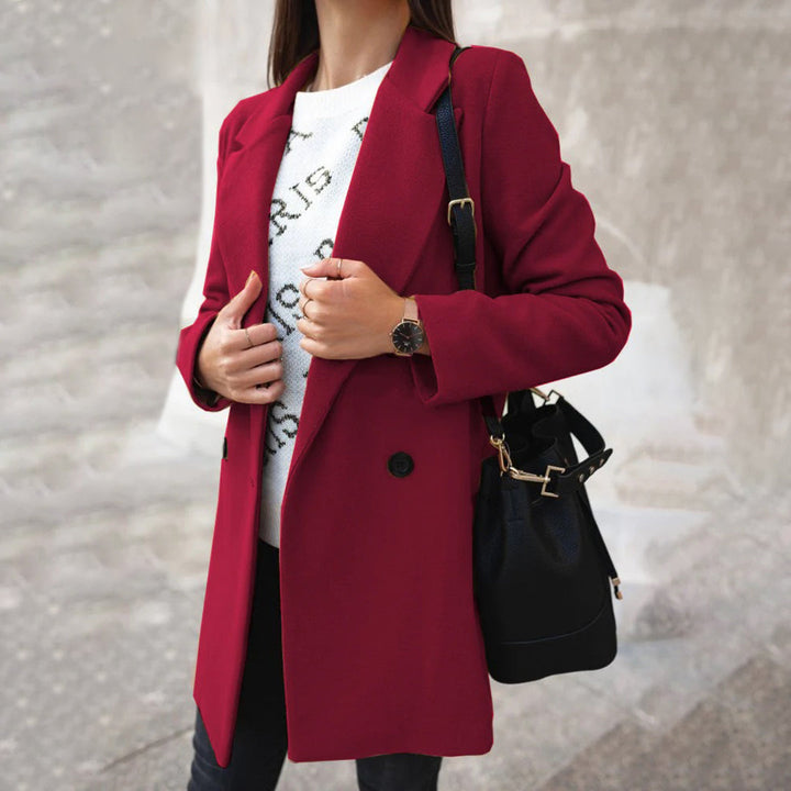 Krohn-e | Damen-Wollmischung Mantel