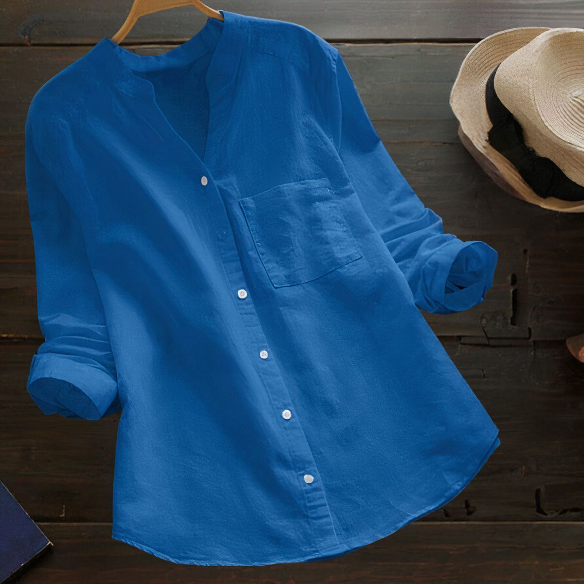 Leichtes Baumwoll-Leinenhemd Cilla