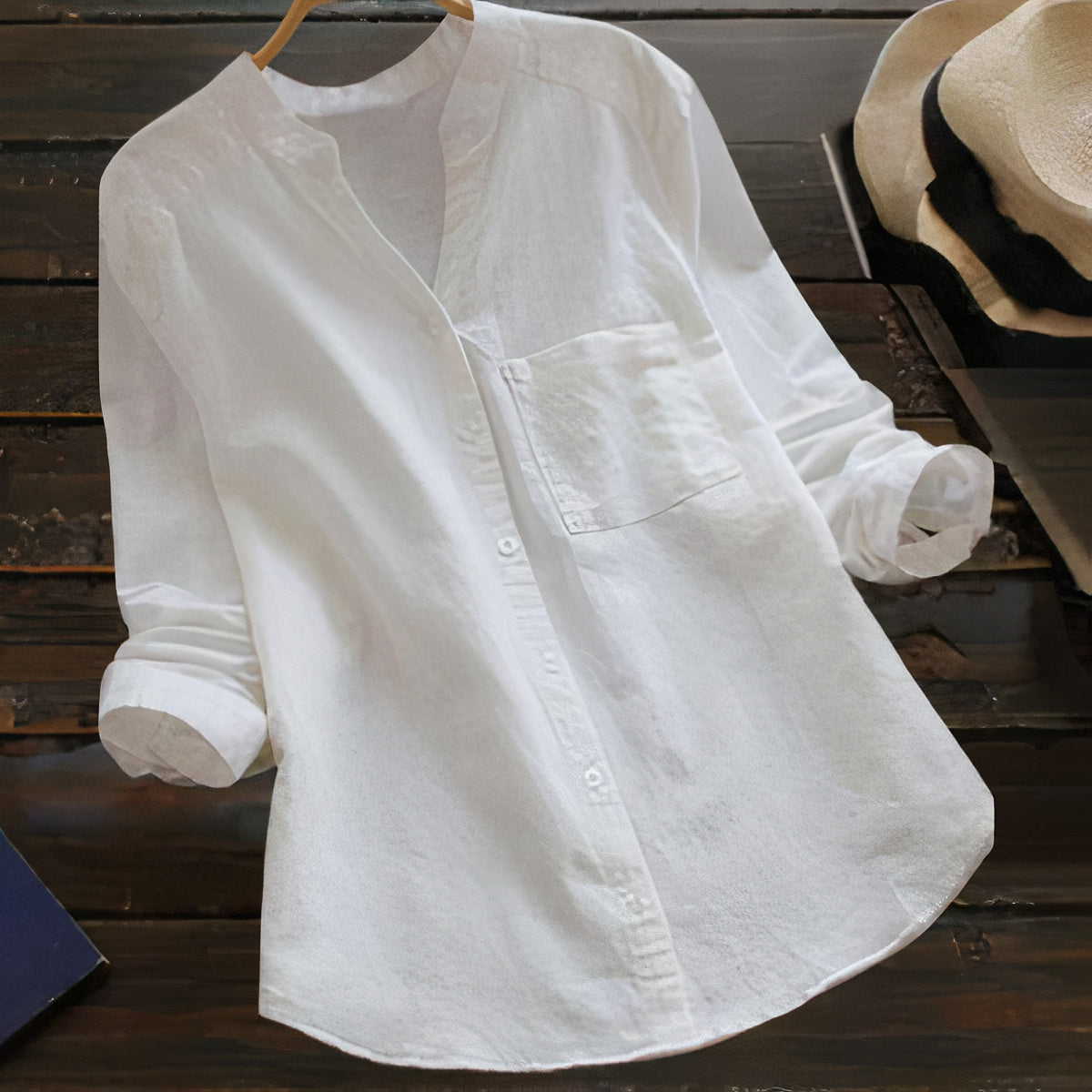 Leichtes Baumwoll-Leinenhemd Cilla