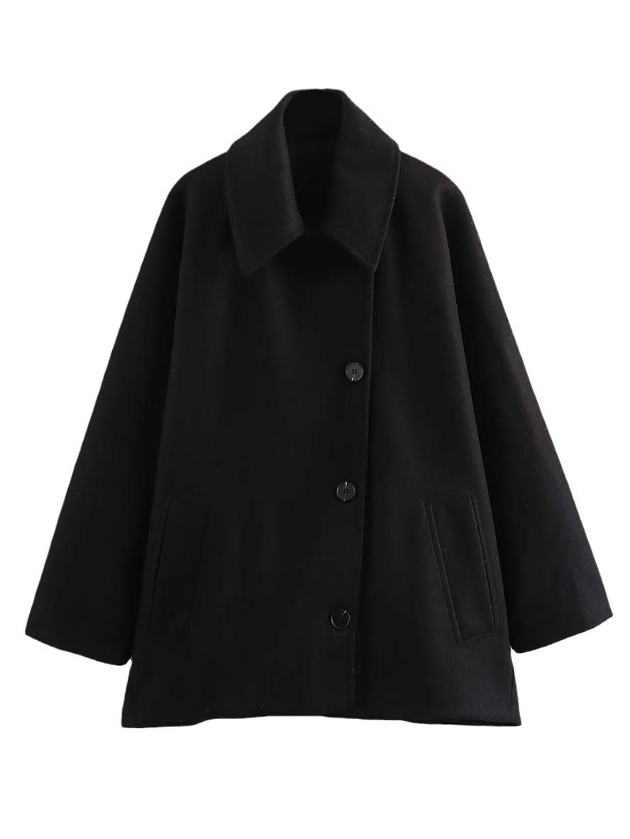 Krohn-e | Wolljacke - schicke Damenoberbekleidung mit Batwing-Ärmeln