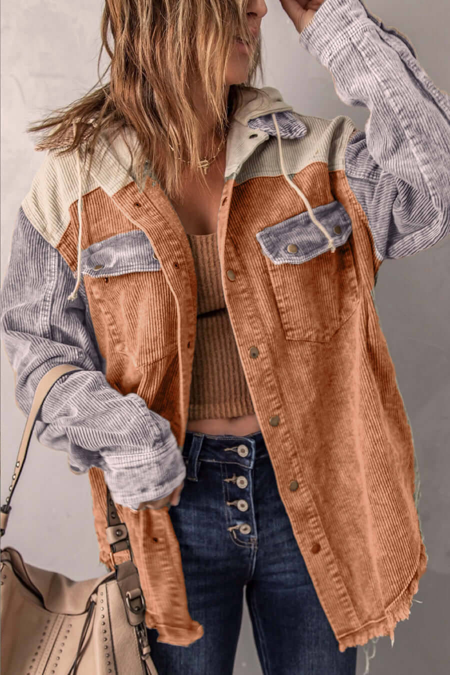 Krohn-e | Damenjacke Mit Retro Look Und Funktionalen Taschen
