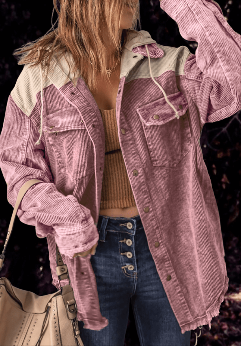 Krohn-e | Damenjacke Mit Retro Look Und Funktionalen Taschen