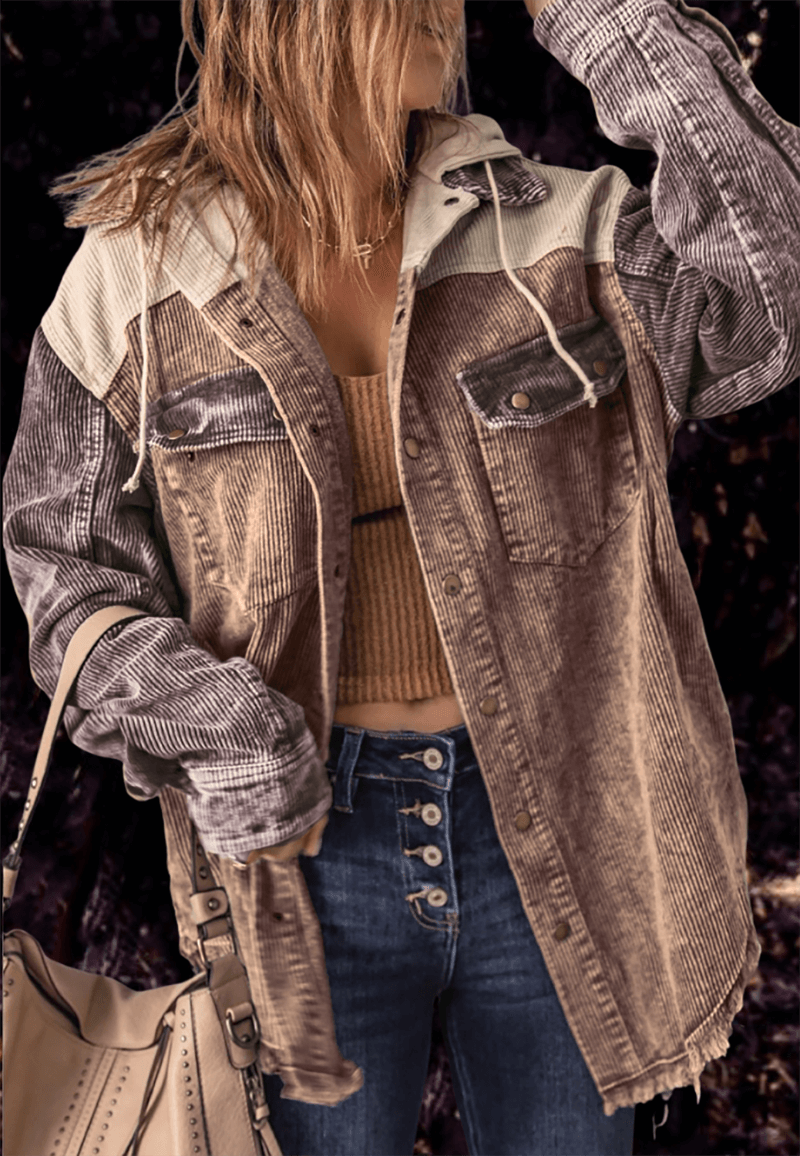 Krohn-e | Damenjacke Mit Retro Look Und Funktionalen Taschen