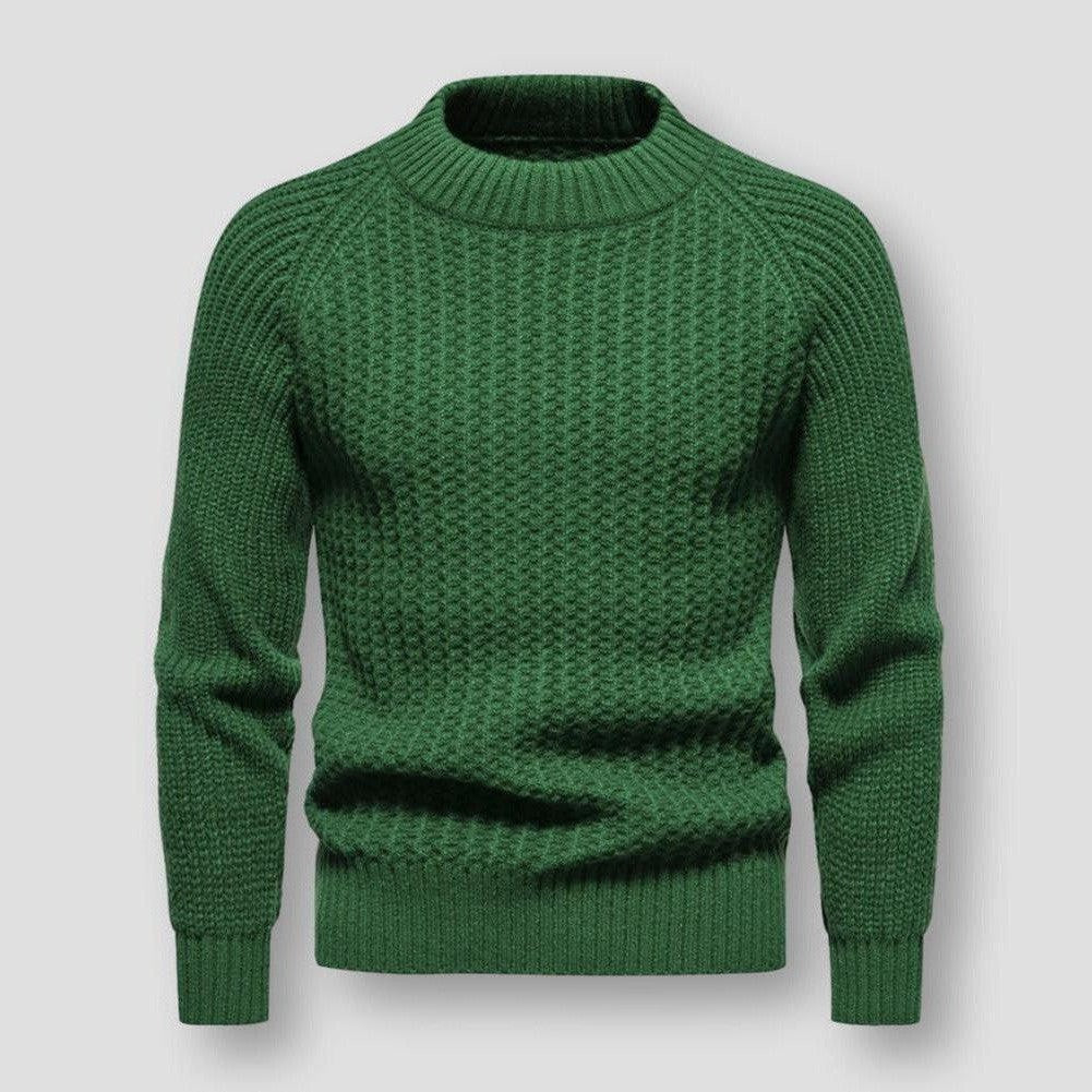 Edler Herrenpullover aus Waffelpiqué