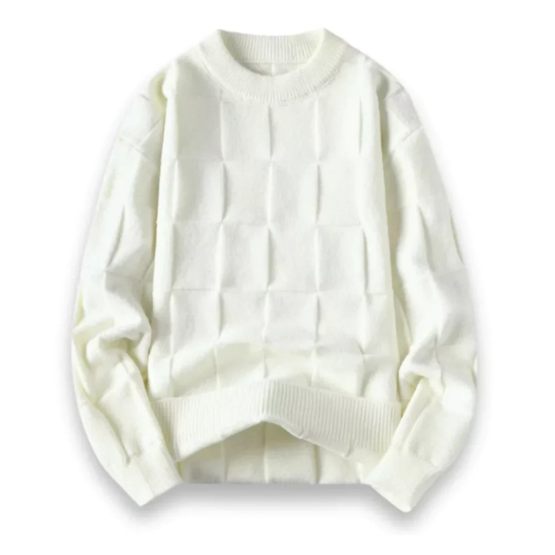 Hochwertiger Herrenpullover aus Baumwolle im klassischen Schnitt