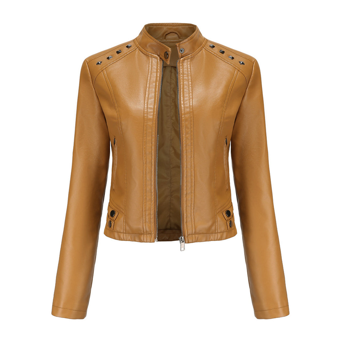 NAJLA - Zeitlose, elegante Lederjacke