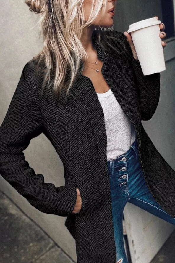 Krohn-e | Klassische Strickjacke Polyester-mischung Zeitlos und Bequem