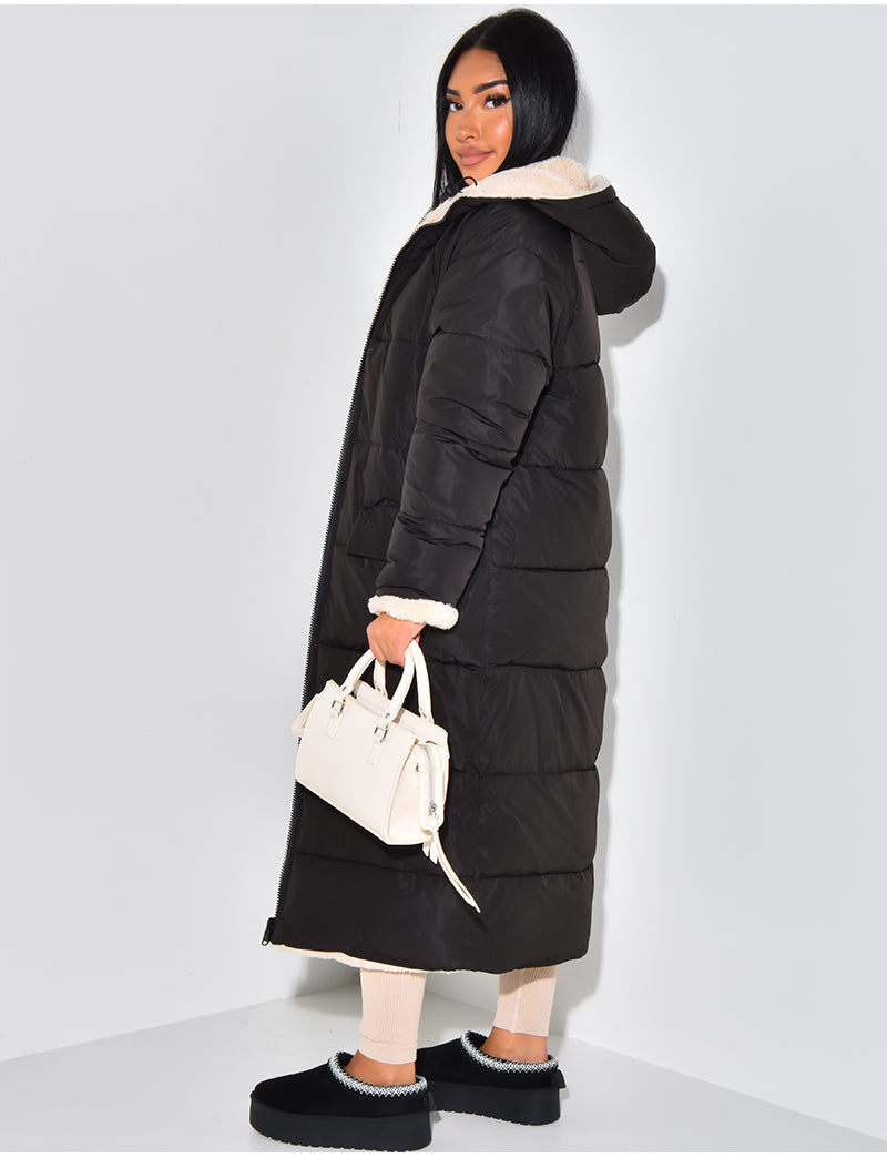 Krohn-e | Lange Jacke mit Wendefunktion