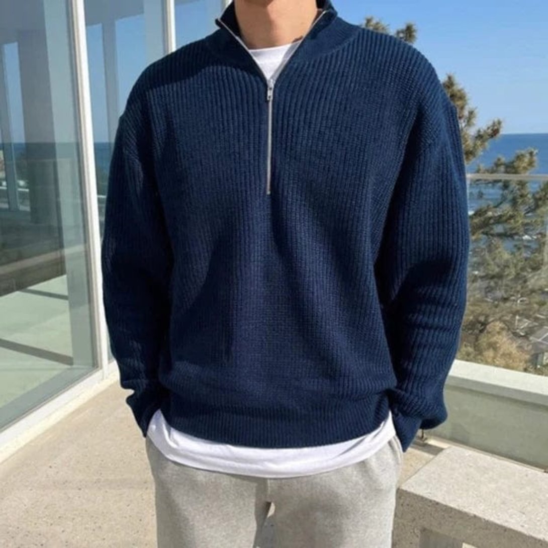 Krohn-e | Pullover mit Halb-Zip
