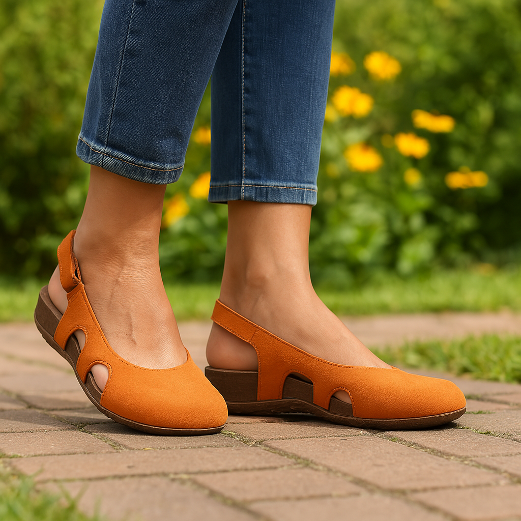 KROHN-E Damen Orthopädische Sandalen Ergonomisches Fußbett Komfort