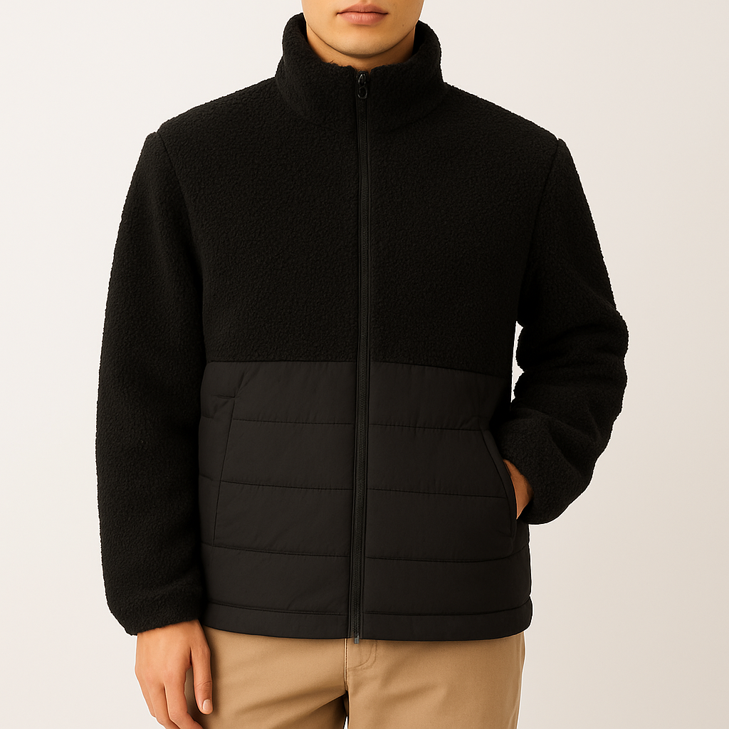 Krohn-e | Lässiger Fleece-Pullover für Herren