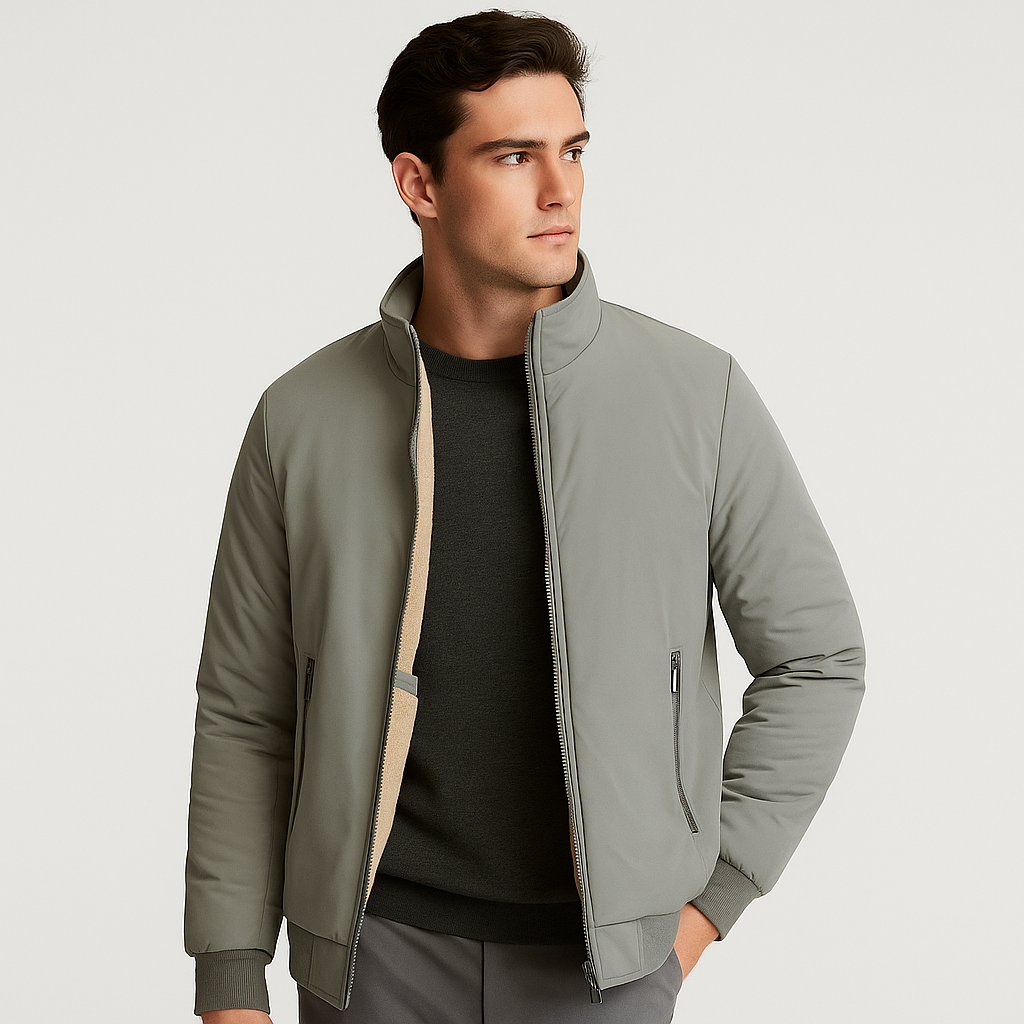 Krohn-e | Herren Fleece Innenjacke mit Reißverschluss