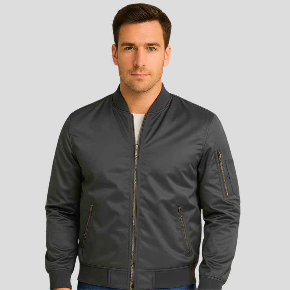 Krohn-e | Bomberjacke mit Metallreißverschlüssen - Timothy