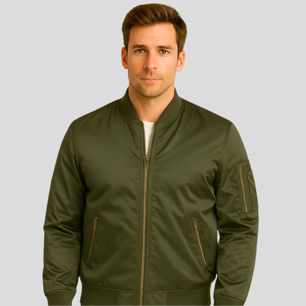 Krohn-e | Bomberjacke mit Metallreißverschlüssen - Timothy