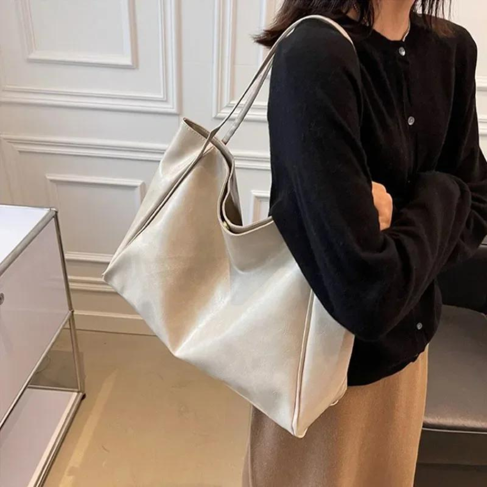 Krohn-e | Lederhandtasche in Bordeaux