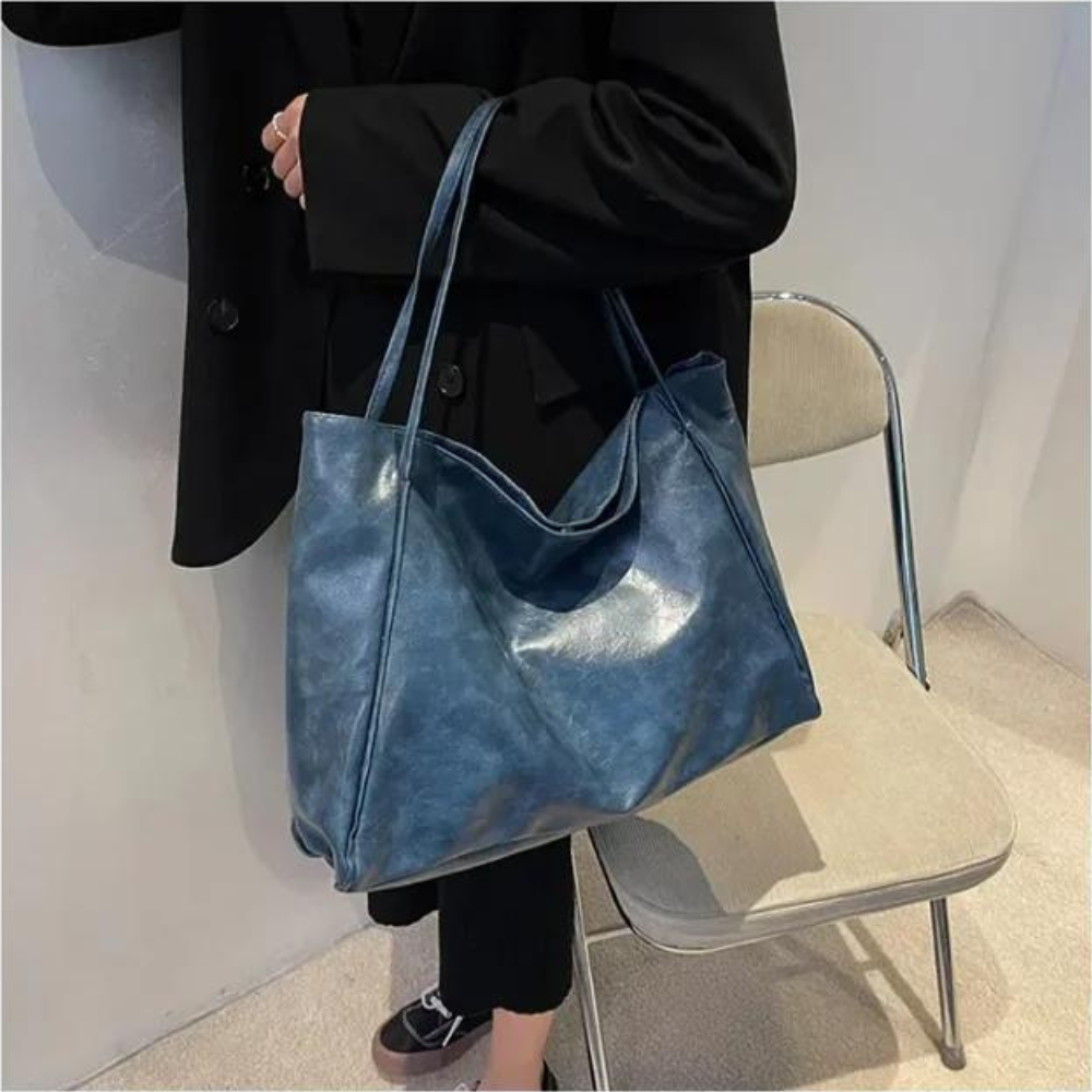 Krohn-e | Lederhandtasche in Bordeaux