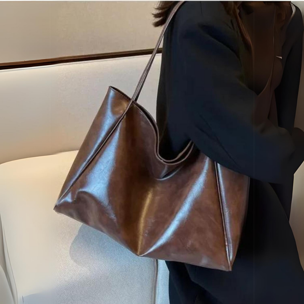 Krohn-e | Lederhandtasche in Bordeaux