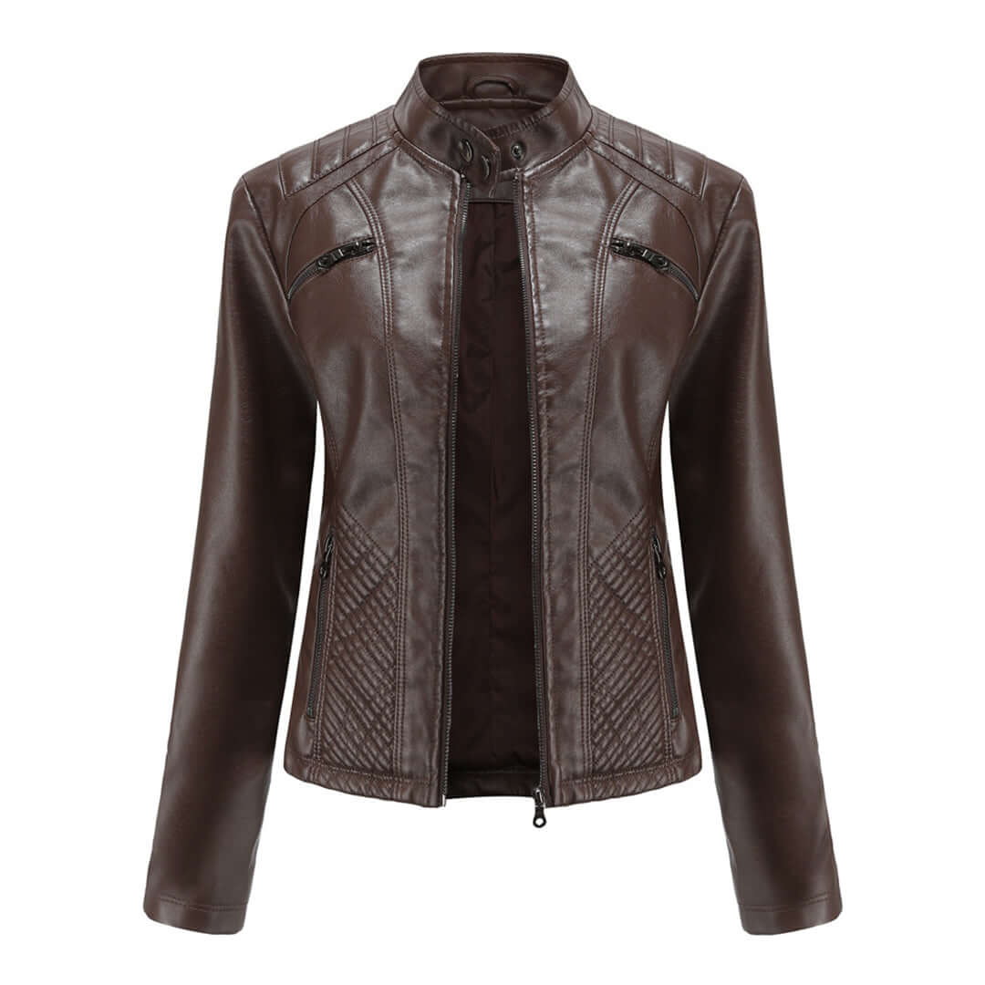 Krohn-e | Damen Lederjacke Mit Zeitlosem Elegantem Look