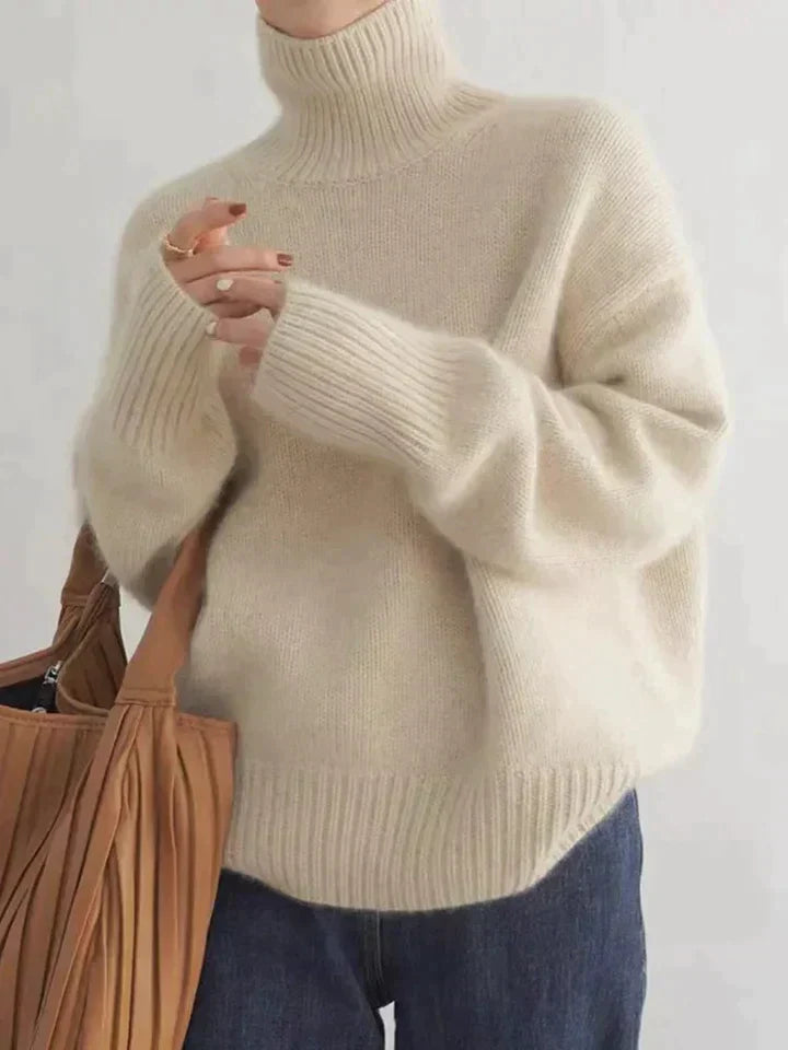 Krohn-e | Pullover - Damen Herbst Luxe Kaschmir Rollkragenpullover