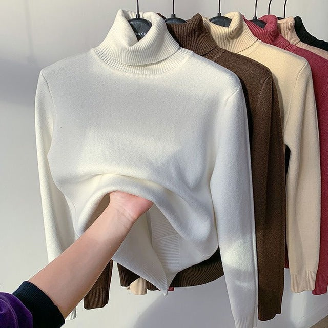 Krohn-e | Übergroßer Kaschmir Damen Rollkragenpullover
