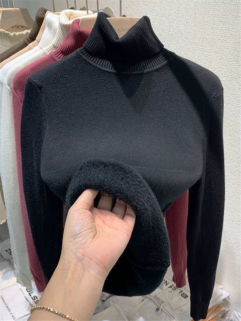 Krohn-e | Übergroßer Kaschmir Damen Rollkragenpullover
