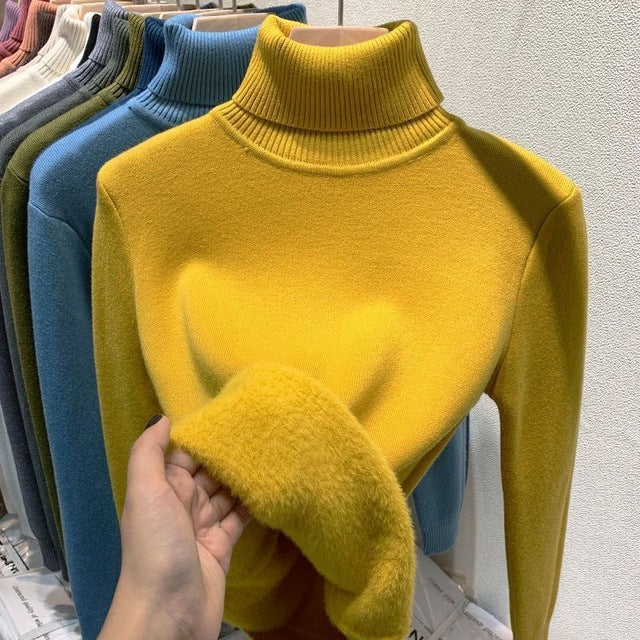 Krohn-e | Übergroßer Kaschmir Damen Rollkragenpullover
